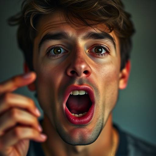 An actor practicing vocal exercises